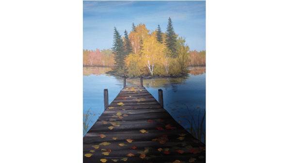 Course Fall Scene at the Lake image 1