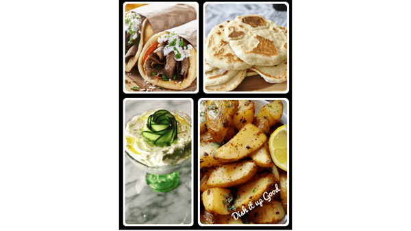 Picture for: Mediterranean Chicken Gyro Meal!