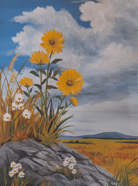 Picture for Flowers in the Desert Painting