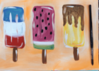 Picture for Summer Popsicle Painting
