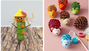 Picture for Pinecone Bears and Scarecrows