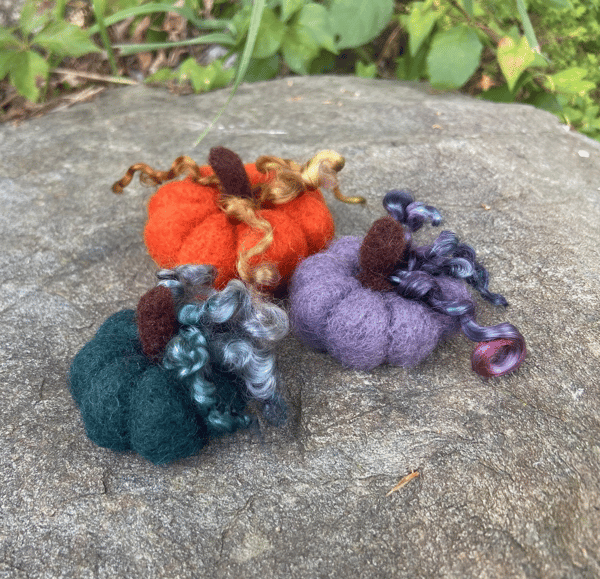 Course Needle Felted Pumpkins image 1