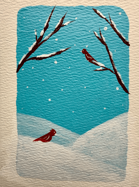 Course Painted Holiday Cards image 1