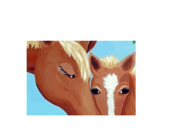 Picture for: FUN ACRYLIC PAINTING - Horse and Foal - Ages 5 and up