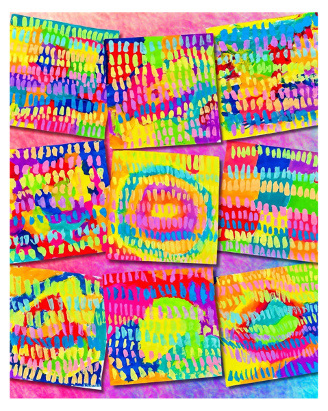 Image for FUN ACRYLIC PAINTING - Neon Patterns - Ages 5 and up
