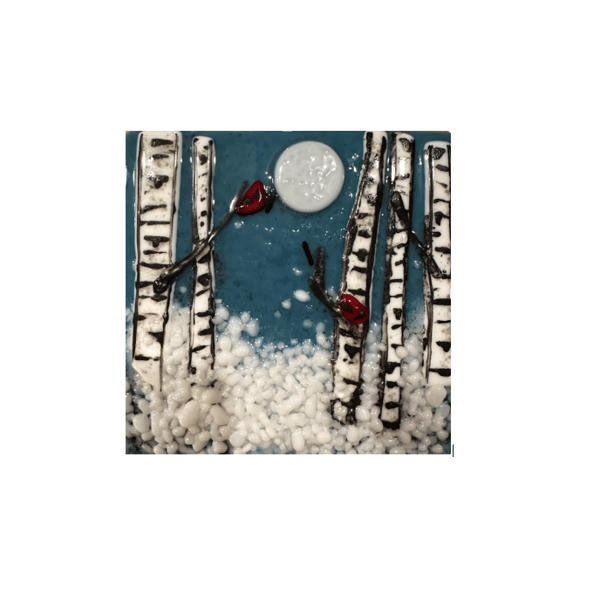 Picture for Winter Birch Fused Glass