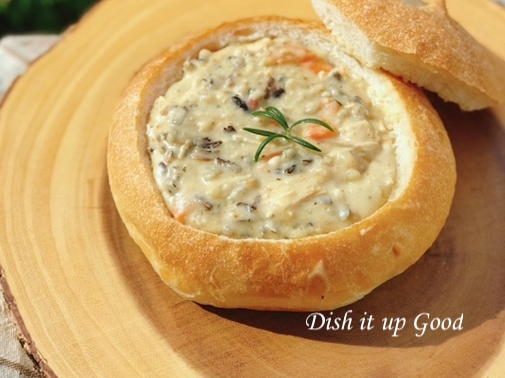 Picture for Creamy Chicken & Wild-Rice Soup, Classic Chili & Homemade Italian Bread Bowls