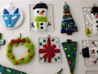 Course Fused Glass Holiday Ornaments image 2
