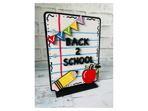Image for Back 2 School Sign Grab and Go Paint Kit