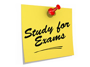 Study for Exams White Background