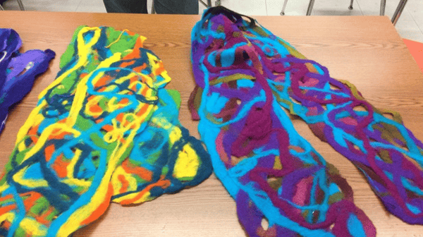 Course Wet-Felted Table Runner image 1