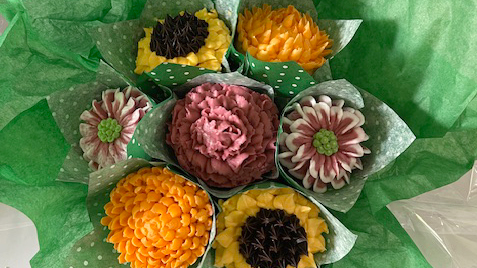 Picture for: Fall Flower Cupcake Bouquet