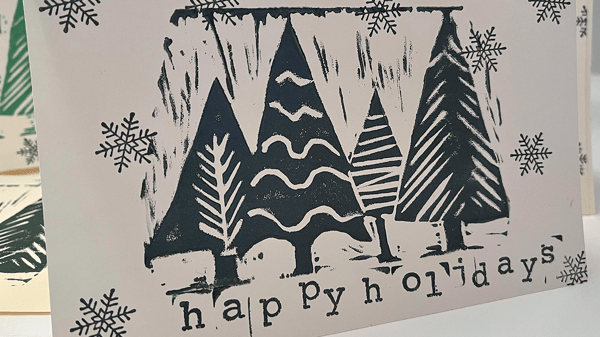 Course Printmaking: Holiday Card Workshop image 1