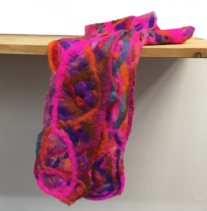 Picture for Wet Felted Wool & Silk Scarf