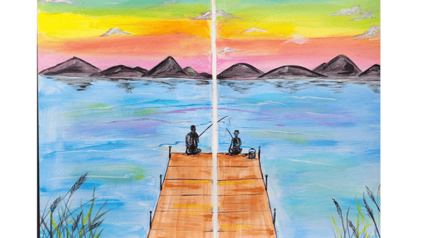 Picture for: Adult-Child "Paint-Date": Let's Go Fishing (Adult with student age 10+)