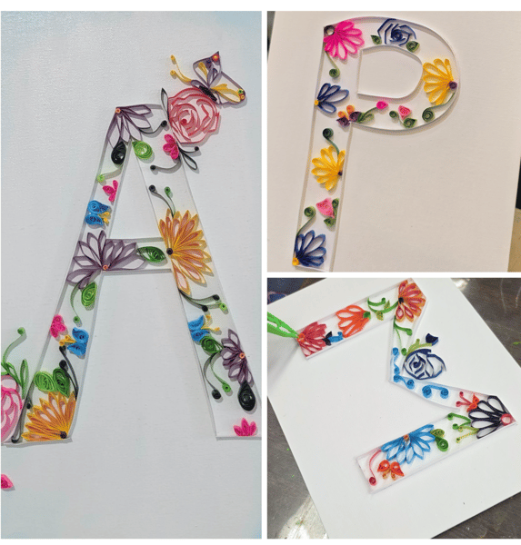 Course Paper Quilling Monogram (grades 6-8) - NEW image 2