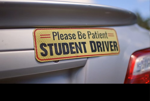 Student driver sticker