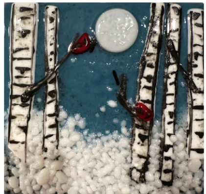 Picture for: Fused Glass Winter Birch Wall Art: Age 16+ (Ages 10-15 w/Adult)