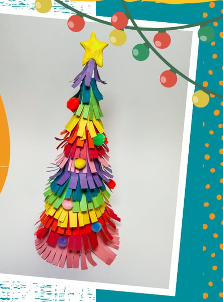 Picture for Fun Fringe Holiday Tree with Kidcreate Studio: Gr. K-5