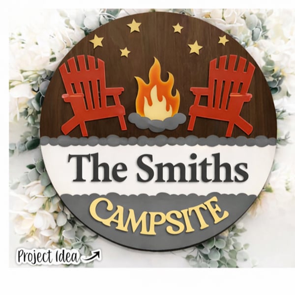 Course Personalized Campsite Sign image 1