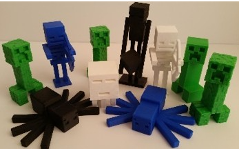 Picture for: 3D Printing: Minecraft-Inspired