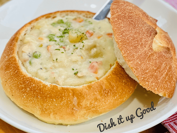 Picture for: Soups & Bread Bowls: Mary Me Chicken Soup, Chicken Pot Pie Soup, & Homemade Italian Bread Bowls!