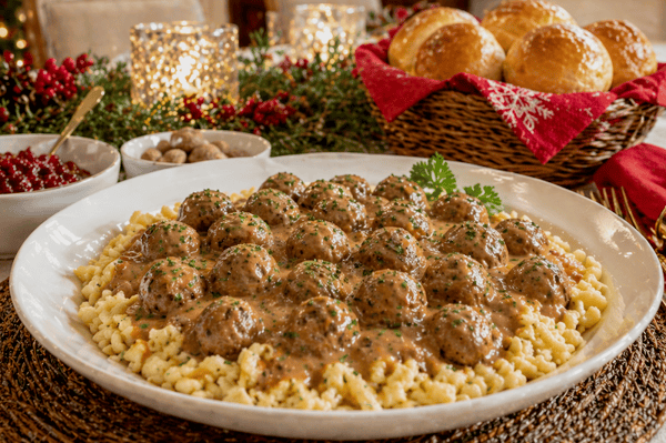 Picture for: Swedish Meatballs & Spaetzle (Homemade Egg Noodles): From Scratch Holiday Comfort Food