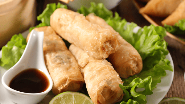 Course Egg Rolls and Samosas image 1