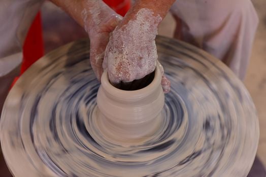 Image for Adult Beginner Wheel-Throwing Pottery Class