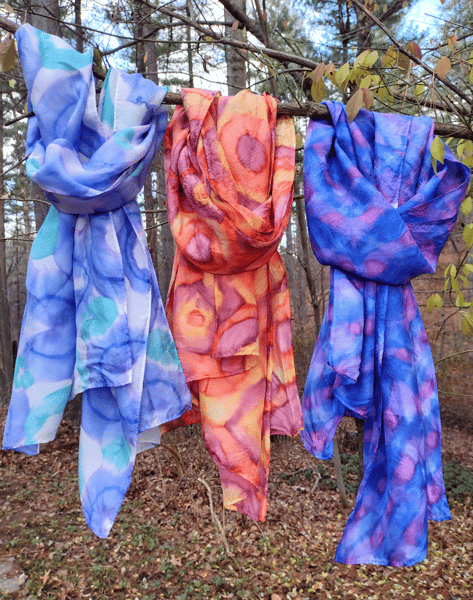 Course Painting Scarves with Alcohol Inks image 1
