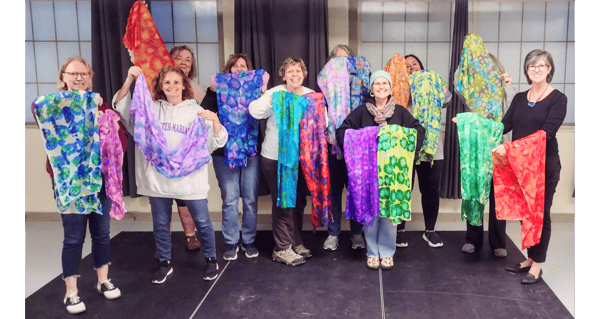 Course Painting Scarves with Alcohol Inks image 5