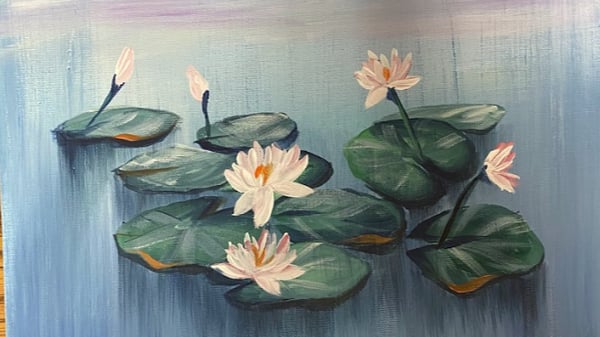 Picture for: Acrylic Painting: Water Lilies on Water