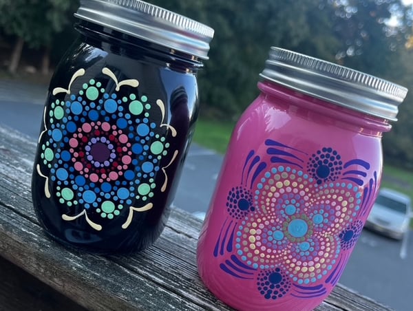 Picture for: Mandala on Mason Jars