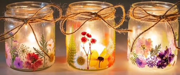 Picture for: Pressed Flower Glass Jar Lanterns
