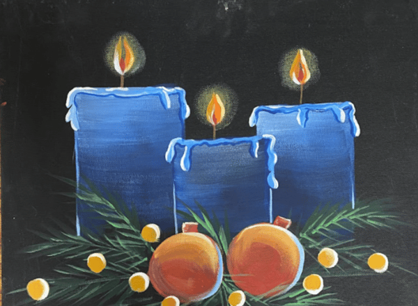 Picture for: Acrylic Painting: Black Canvas Still Life