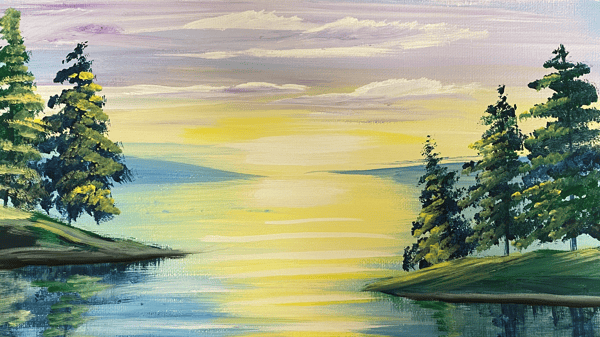 Picture for: Acrylic Painting: Summer Lake Scene
