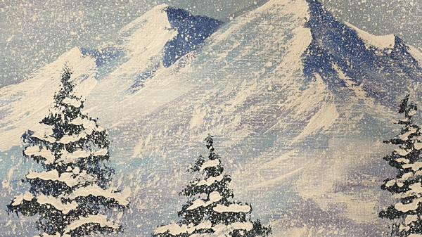Picture for: Acrylic Painting: Snowy Mountain Majesty