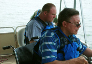 fishing, pontoon