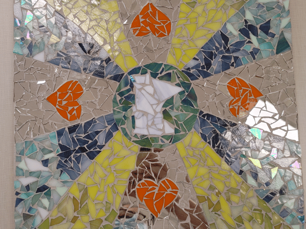 Course Glass mosaic table or sign image 3