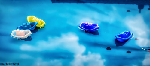 Our swimming pool will remain closed until further notice due to flooding! We now have our little fleet in action!