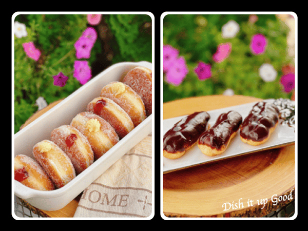 Course Sweethearts’ Delights: Elegant Éclairs & Paczki (Polish Doughnuts) - Online image 1