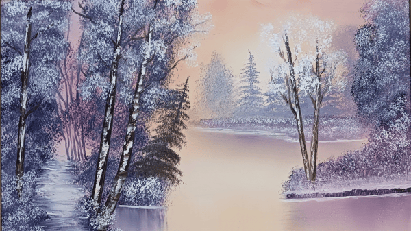 Course Bob Ross Landscape Oil Painting image 1