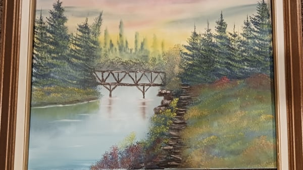 Picture for: Bob Ross Landscape Oil Painting