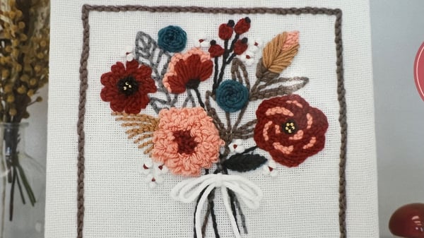 Picture for Boho Blossoms Punch Needle