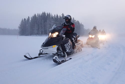 Tahko Safarit snowmobile trip