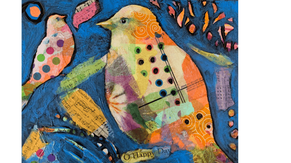 Course Acrylic Mixed Media Collage Workshop image 1