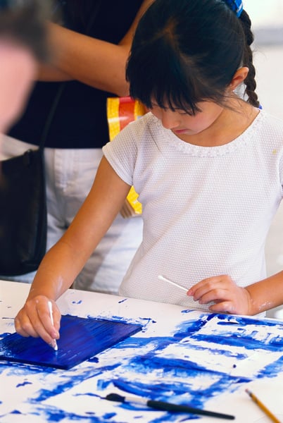 Child Painting, ECFE, non separating