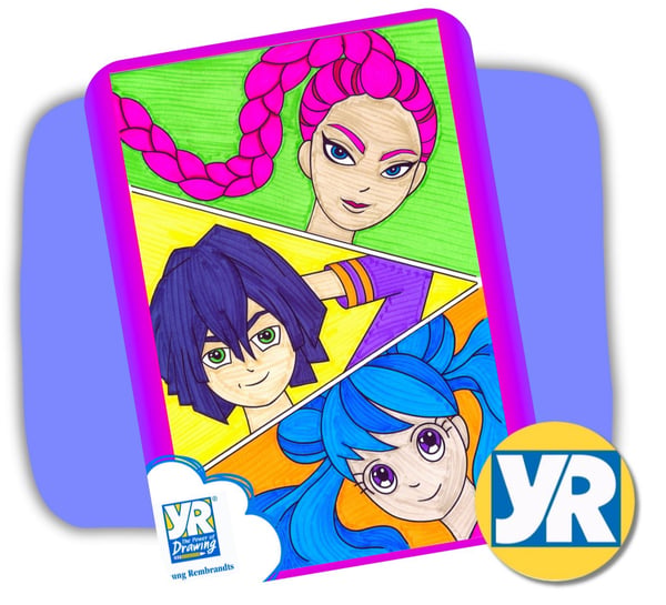 Picture for Young Rembrandts: KPop Anime Art Non School Day Camp: Gr K-5