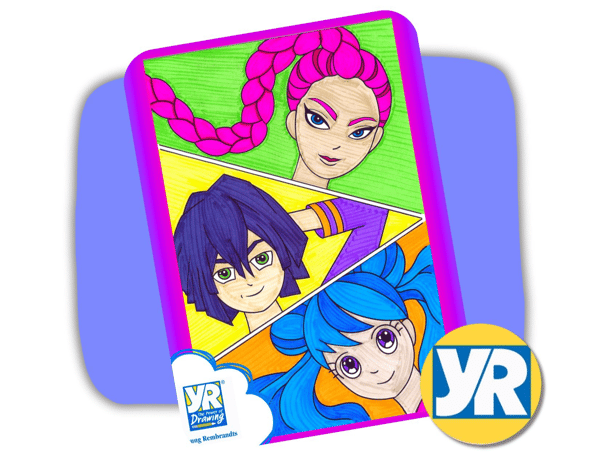 Picture for: Young Rembrandts: KPop Anime Manga Art: Gr K-5