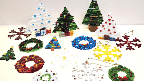 Picture for: Fused Glass Christmas Ornaments